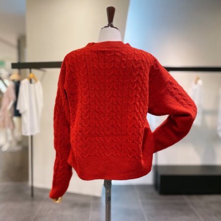 꽈배기 라운드 가디건