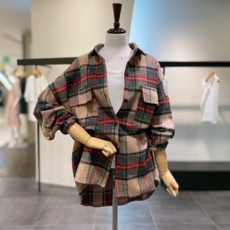 타탄 체크 셔츠