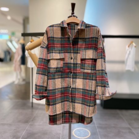 타탄 체크 셔츠