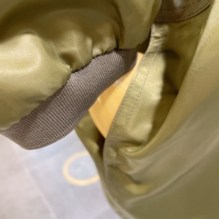 배색 블럭 야상 점퍼