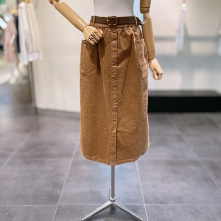코듀로이 벨트 스커트