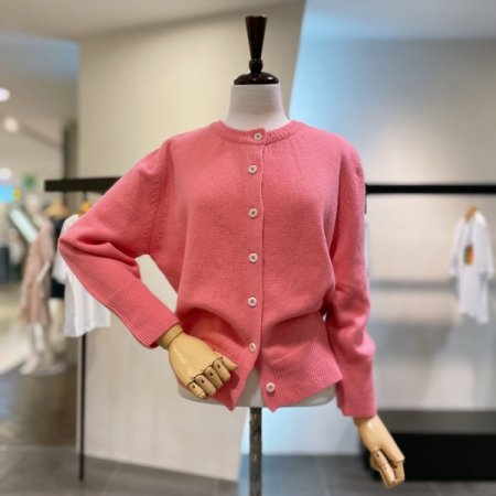 단추 포인트 가디건