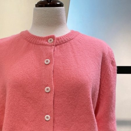 단추 포인트 가디건