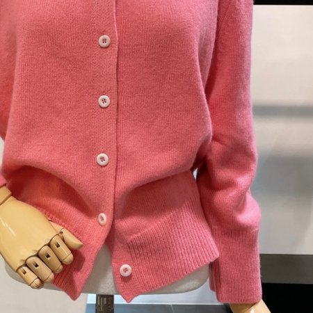 단추 포인트 가디건