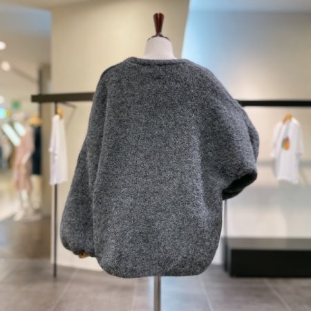 울 믹스 볼륨 가디건