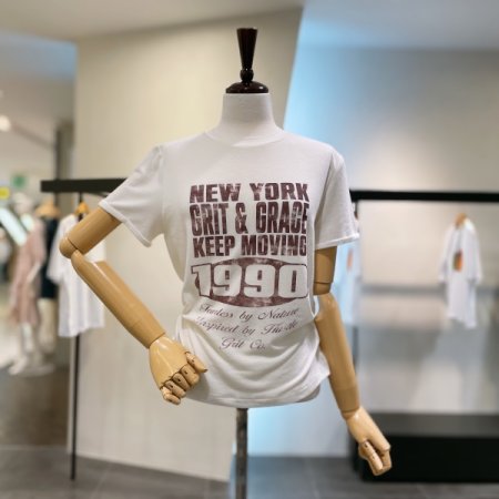 레터링 롤업 티셔츠