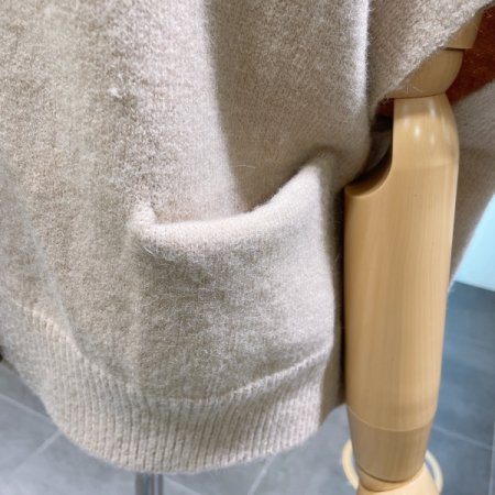 단추 후드 조끼