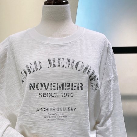 레터링 슬라브 티셔츠