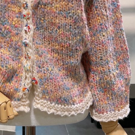 파스텔 믹스 니트 가디건