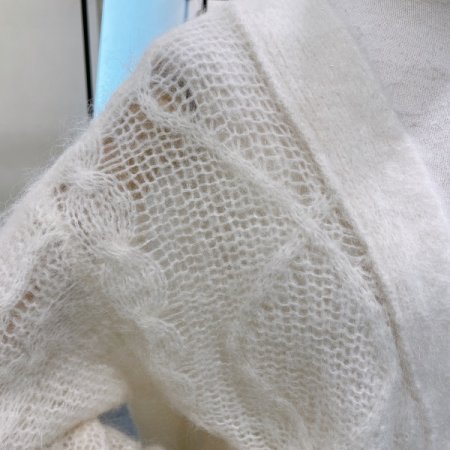 브러쉬 울 크롭 가디건