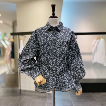 플라워 코튼 셔츠