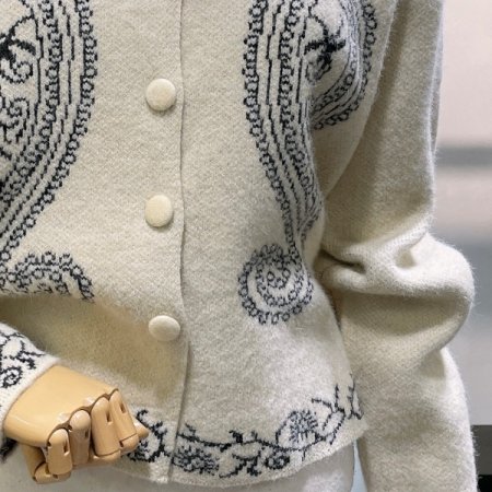 페이즐리 포인트 가디건