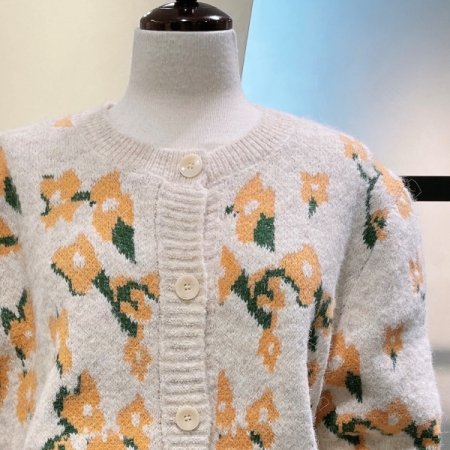 플라워 자수 가디건