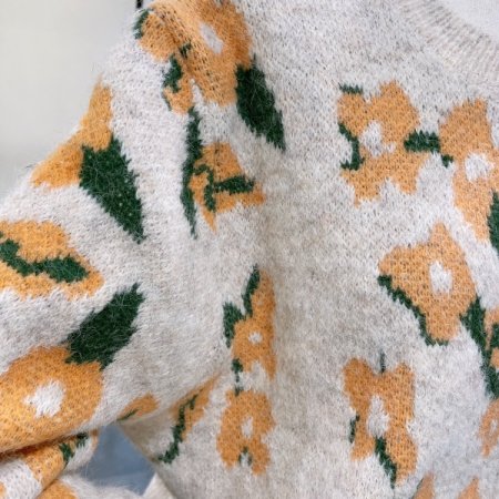 플라워 자수 가디건