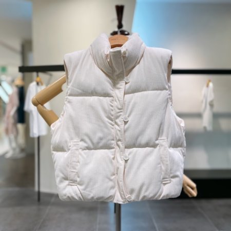 이지 코듀로이 패딩 조끼