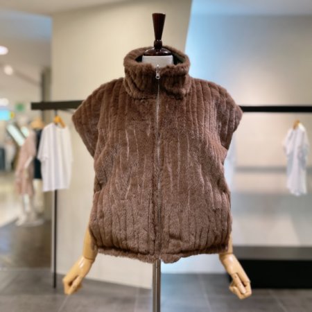 퍼 양면 집업 조끼