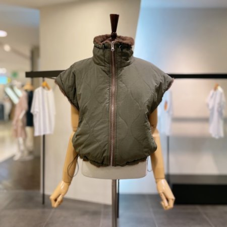 퍼 양면 집업 조끼