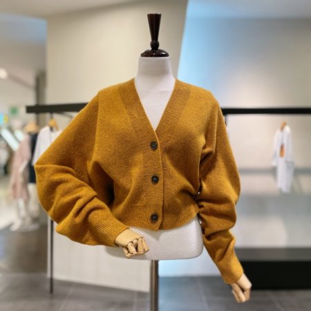 홀가 브이넥 가디건