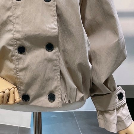 하이넥 크롭 자켓