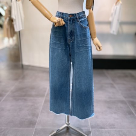 벌룬 와이드 데님 팬츠
