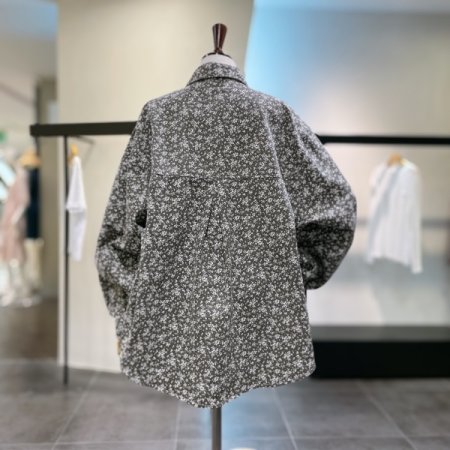 플라워 볼륨 셔츠