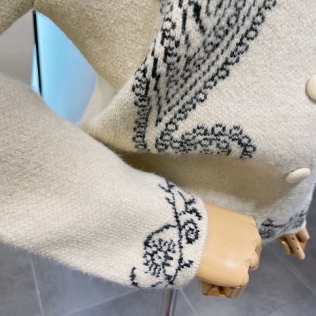 페이즐리 니트 가디건