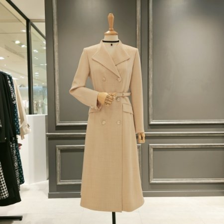 더블버튼 벨티드 원피스