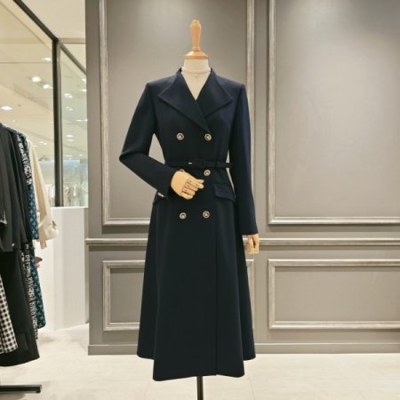 더블버튼 벨티드 원피스