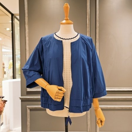 밑단 주름 루즈핏 점퍼