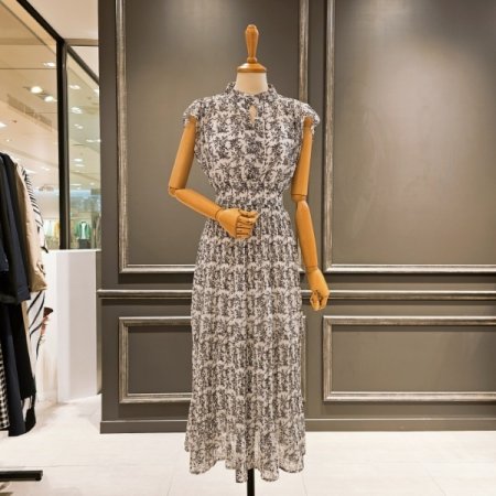 스모크 밴딩 원피스