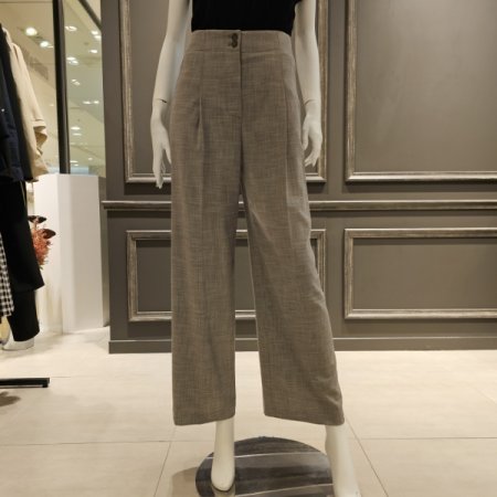 핀턱 주름 와이드 팬츠