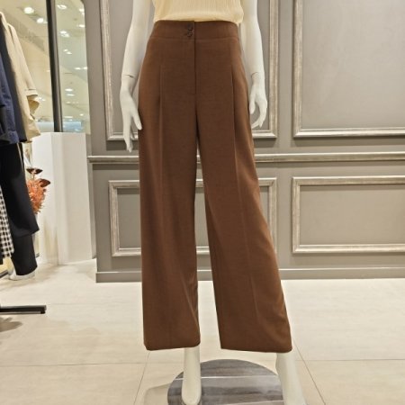 핀턱 주름 와이드 팬츠