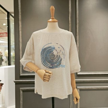 린넨 혼방 루즈핏 블라우스