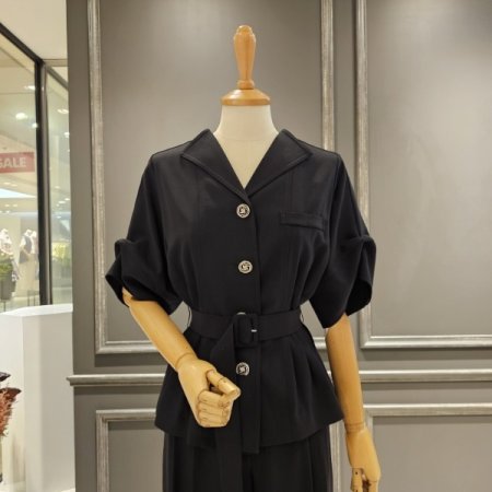 원카라 5부소매 자켓