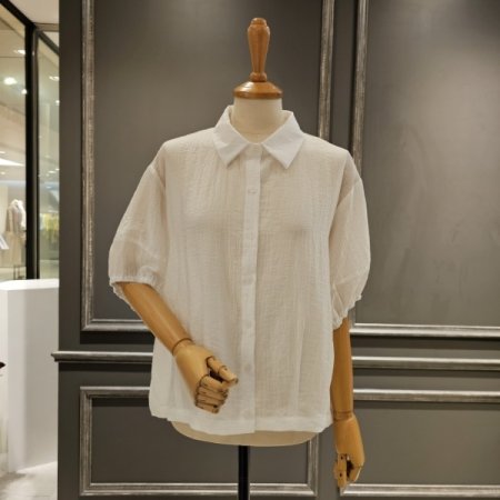 루즈핏 블루종 블라우스