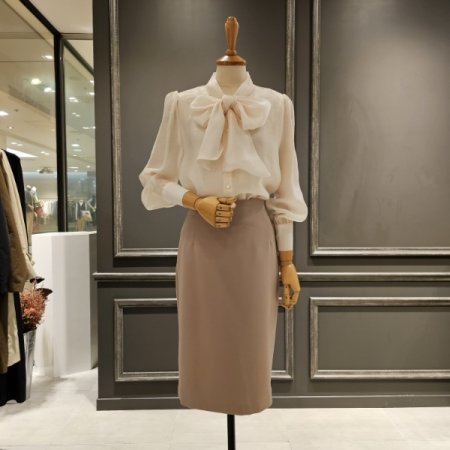 H라인 정장 스커트