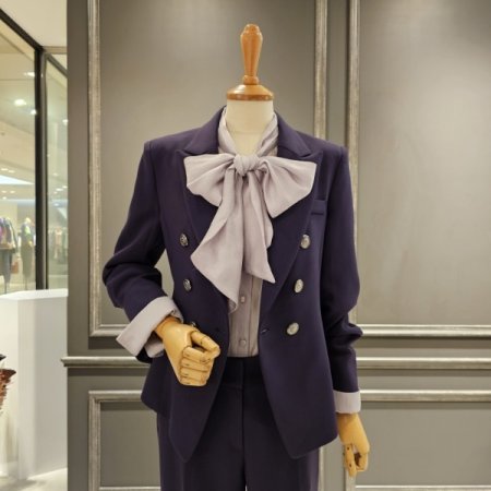 소매 롤업 더블 자켓