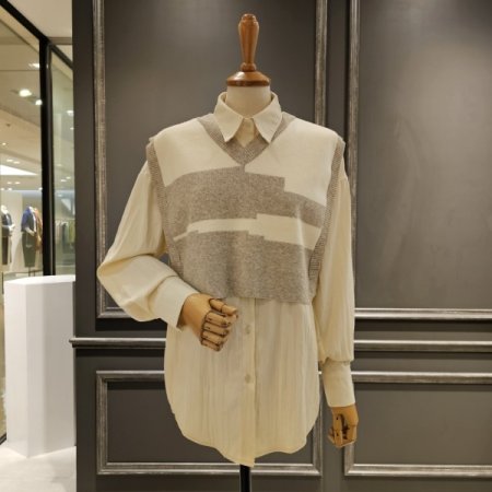 셔츠 니트 베스트 세트