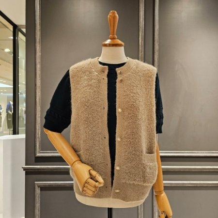 라운드 니트 베스트