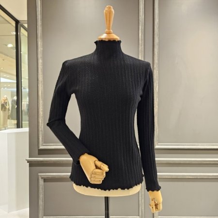 롤링 골지 반폴라 니트