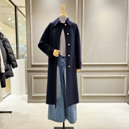 골드버튼 루즈핏 맥 코트