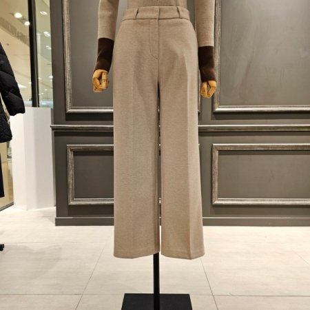 헤링본 패턴 일자 팬츠