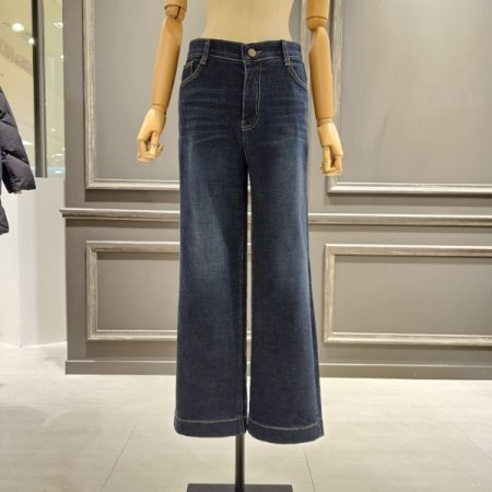 워싱 데님 기모 팬츠