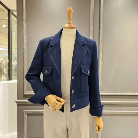 소매 롤업 숏 자켓