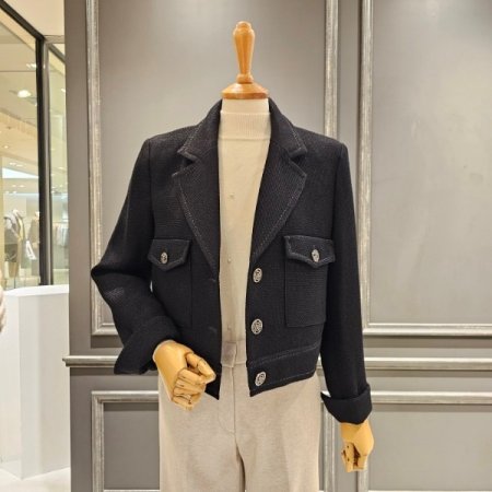 소매 롤업 숏 자켓