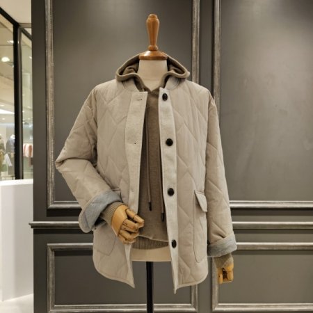 퀼팅 하프 점퍼