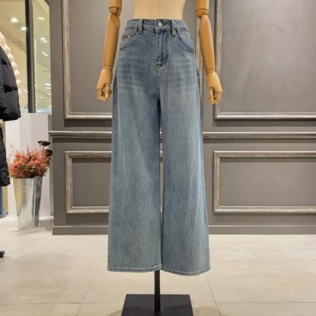 세미 와이드핏 데님팬츠