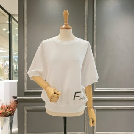 스팽글 포인트 루즈핏 티