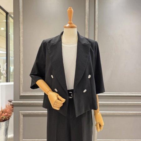 8부소매 옆트임 숏자켓