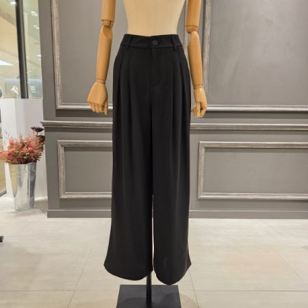 투 핀턱 와이드 팬츠